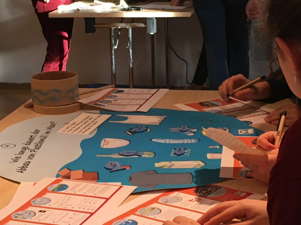 Schüler Workshop im Jugendzentrum Sonic (Erding) Plastikvermeidung