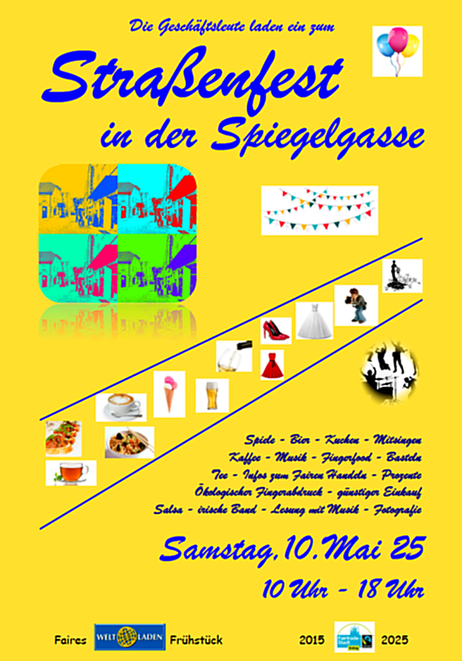 „Faires Straßenfest“ in der Spiegelgasse